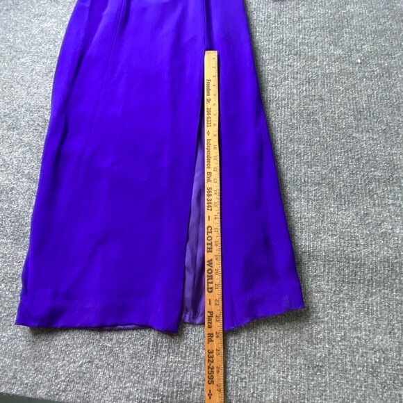 Rimini By Shaw Dress Womens 6  Blue Evening Gown Jacket Set 100% Silk Elegant‎ - Picture 6 of 16